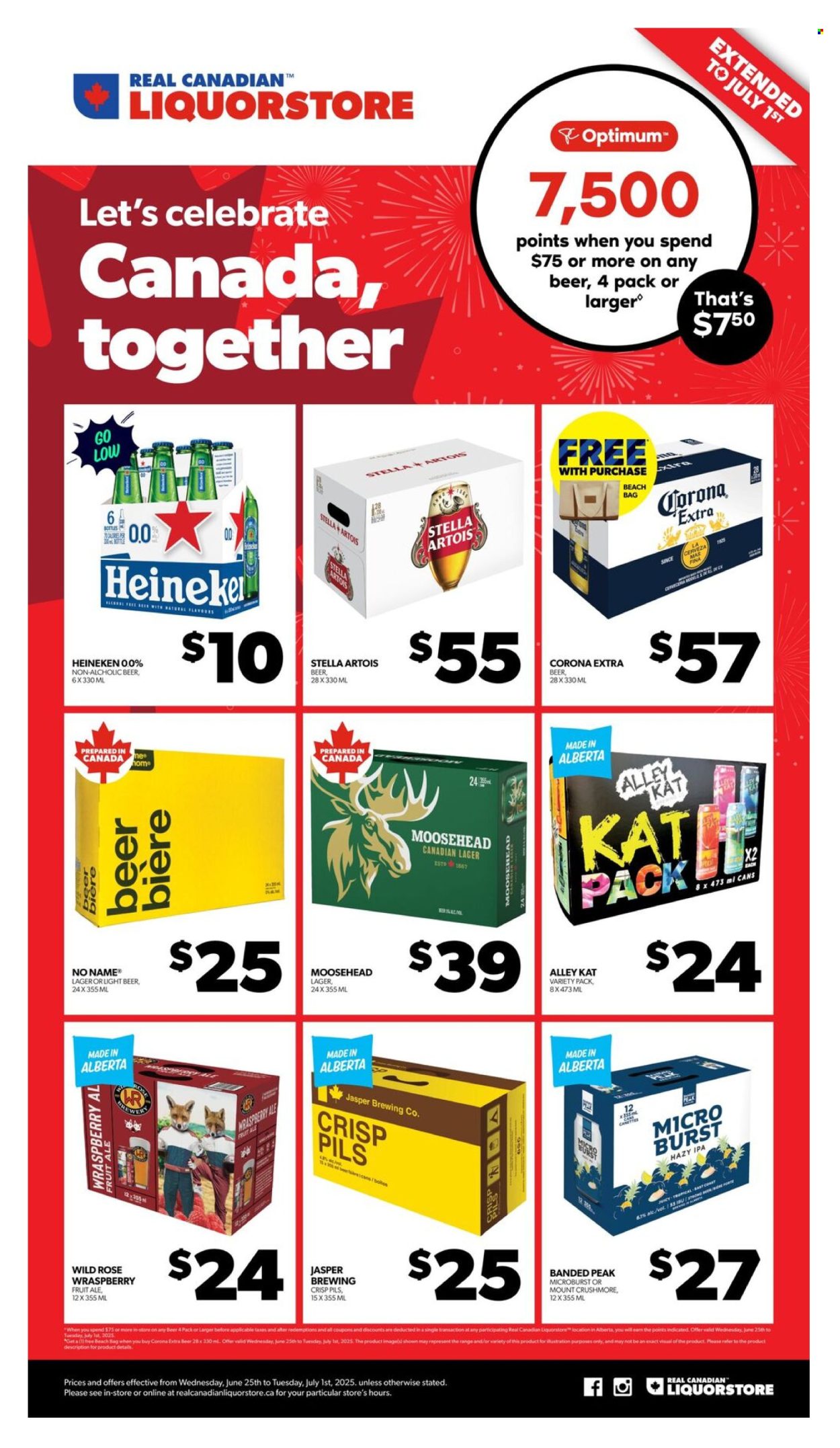 Real Canadian Liquorstore flyer - June 25, 2025 - July 01, 2025. Page 1
