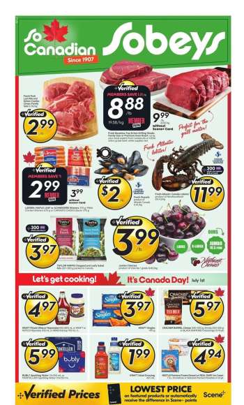 Circulaire Sobeys - 26 Juin 2025 - 02 Juillet 2025.