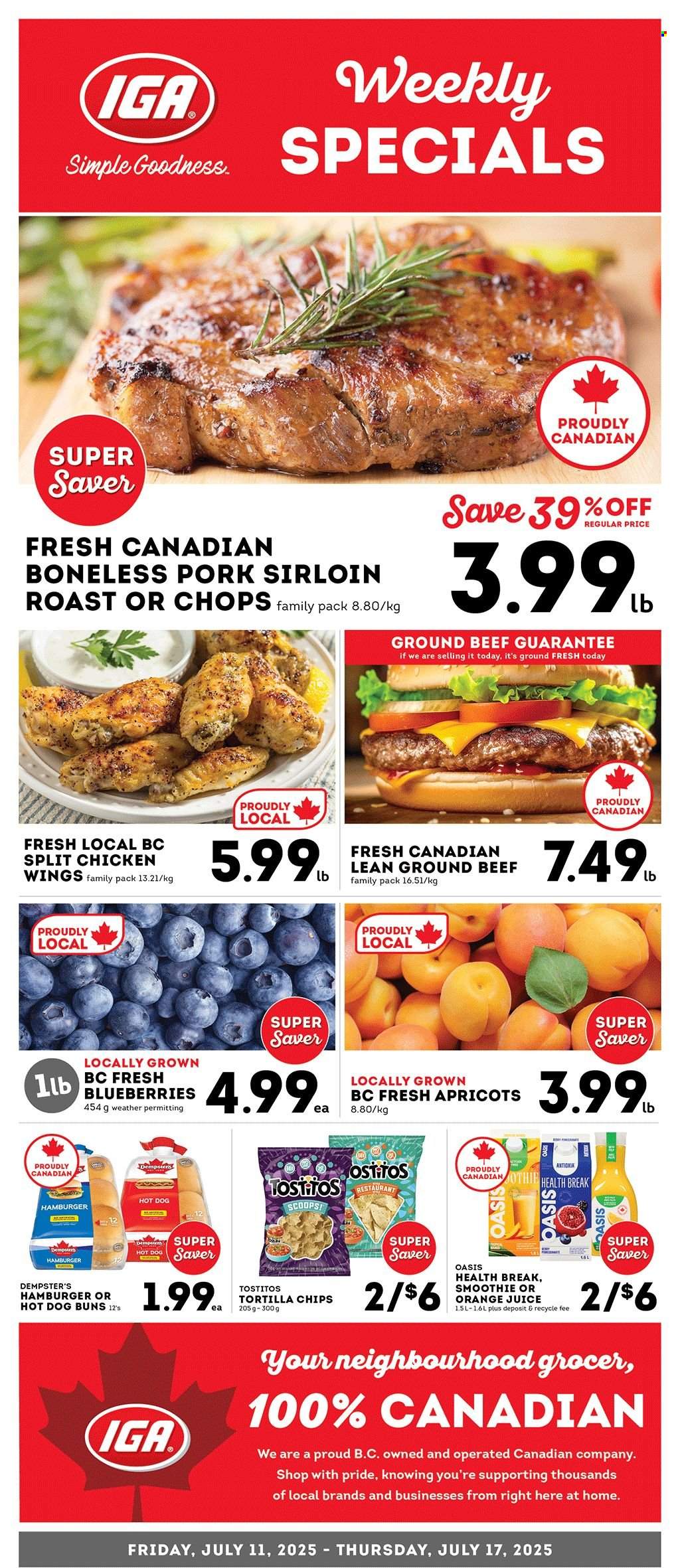 IGA Simple Goodness flyer - July 11, 2025 - July 17, 2025. Page 1