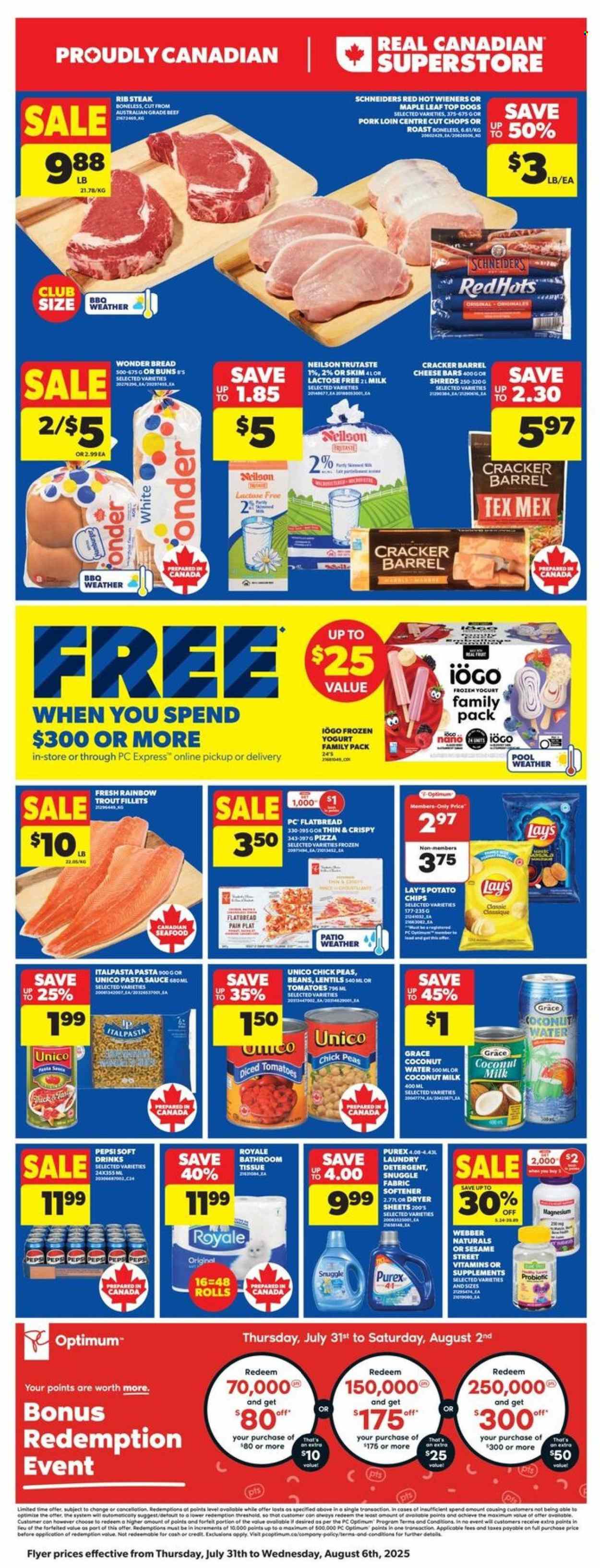 Real Canadian Superstore flyer - July 31, 2025 - August 06, 2025. Page 1