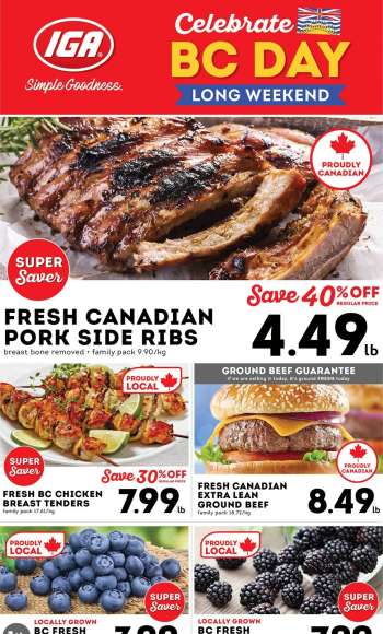 IGA Simple Goodness Flyer - August 01, 2025 - August 07, 2025.
