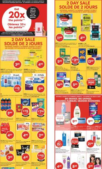 Circulaire Shoppers Drug Mart - 09 Août 2025 - 14 Août 2025.