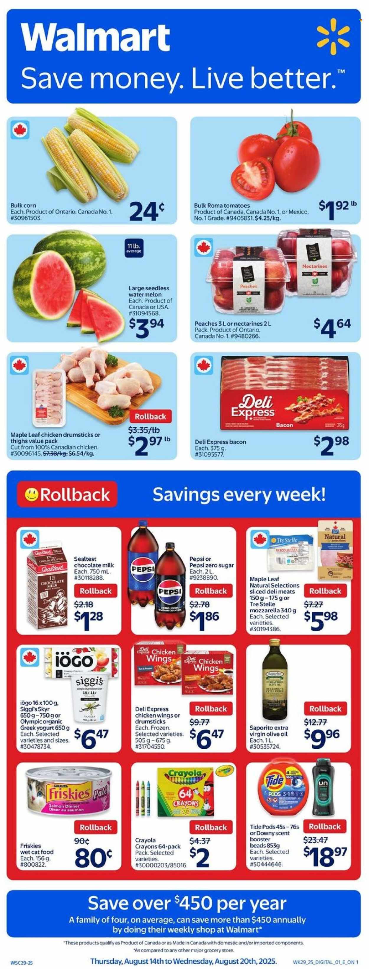 Walmart flyer - August 14, 2025 - August 20, 2025. Page 1