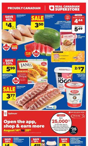 Real Canadian Superstore Flyer - August 14, 2025 - August 20, 2025.