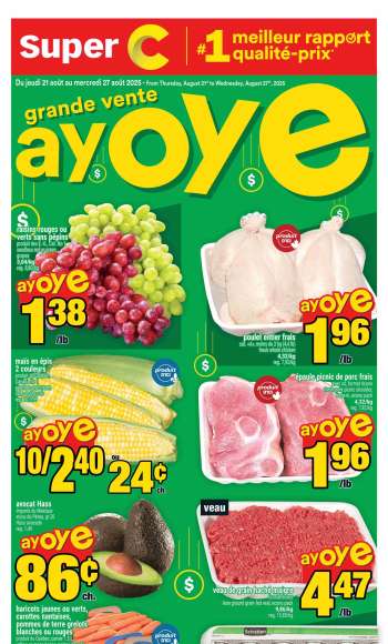 Super C Flyer - August 21, 2025 - August 27, 2025.