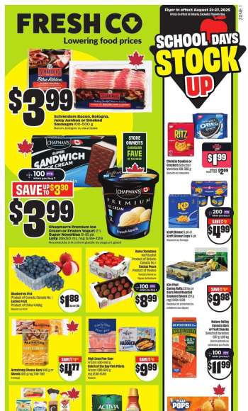 FreshCo. Flyer - August 21, 2025 - August 27, 2025.