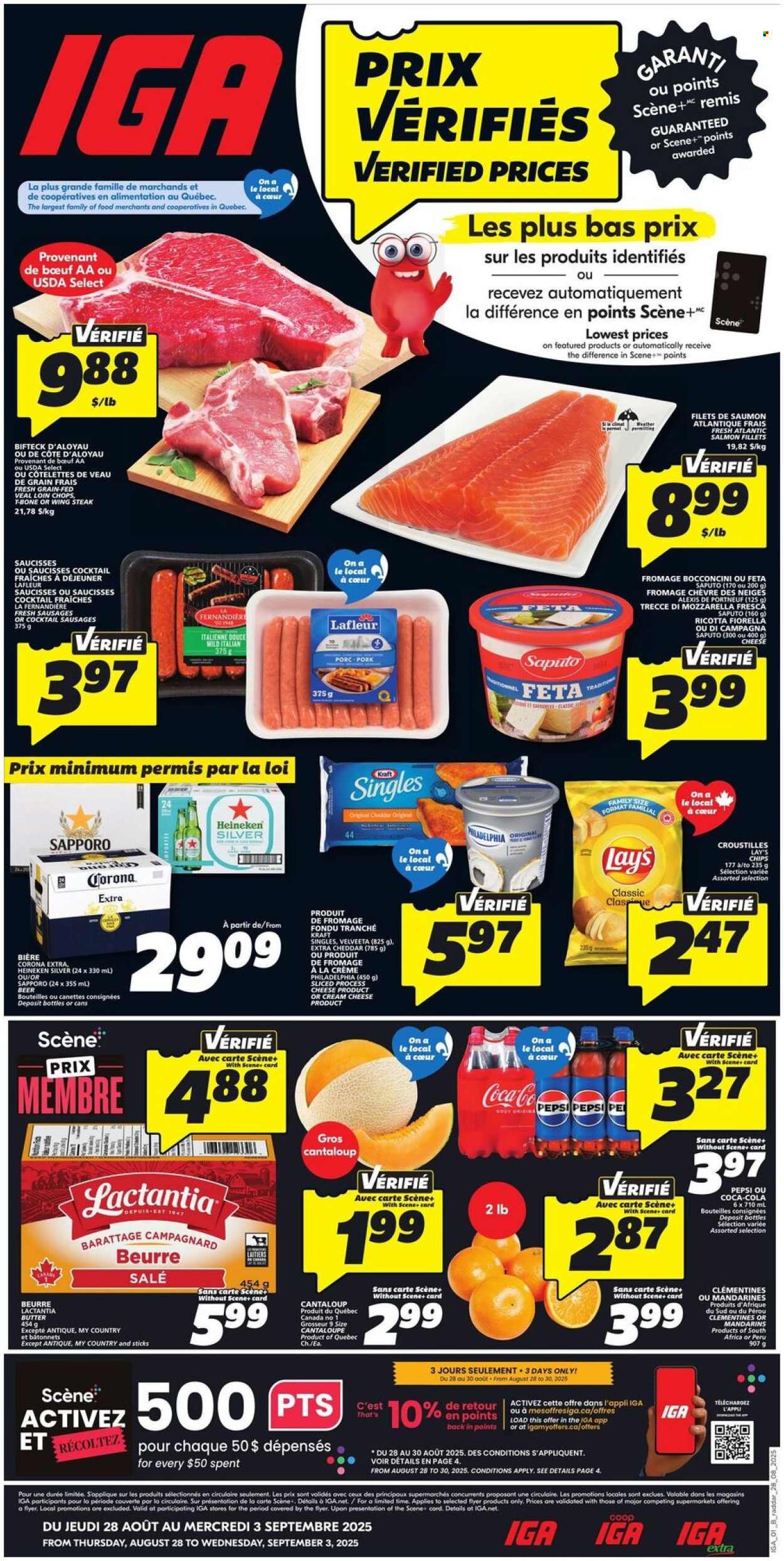 IGA flyer - August 28, 2025 - September 03, 2025. Page 1