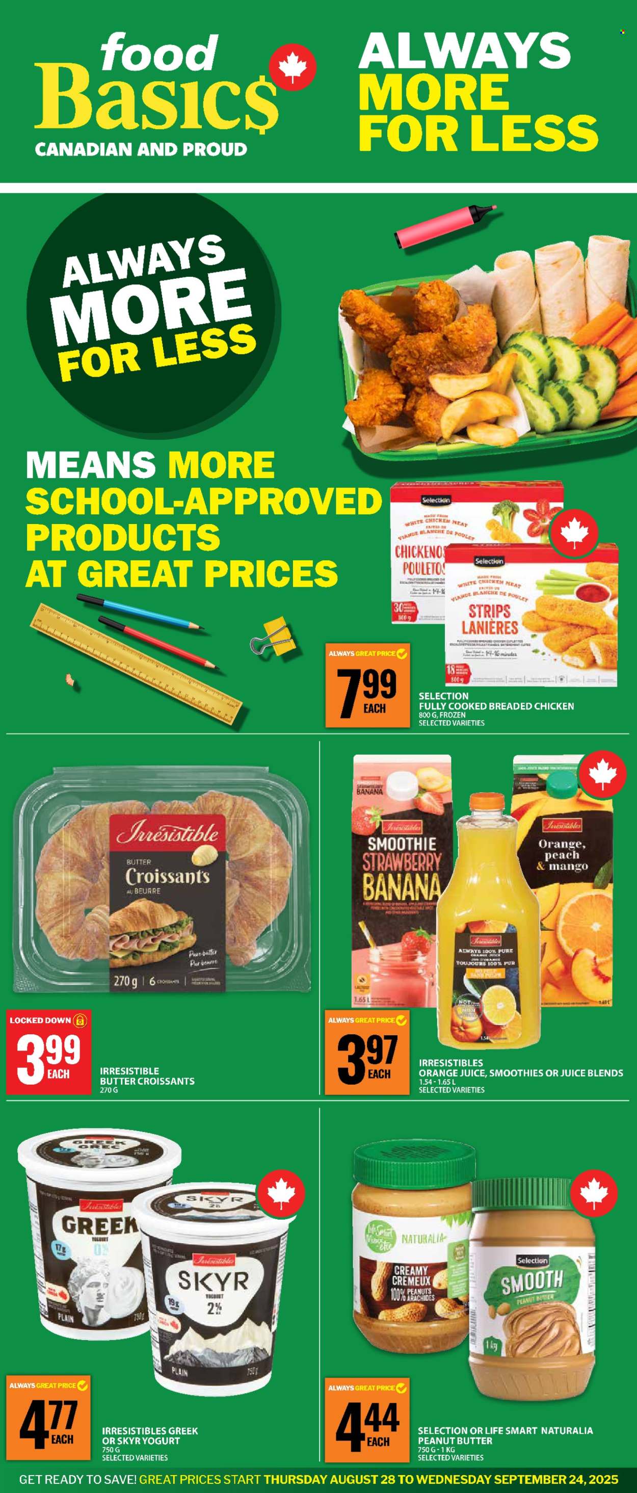 Food Basics flyer - August 28, 2025 - September 24, 2025. Page 1