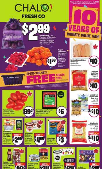 Chalo! FreshCo. Flyer - September 04, 2025 - September 10, 2025.