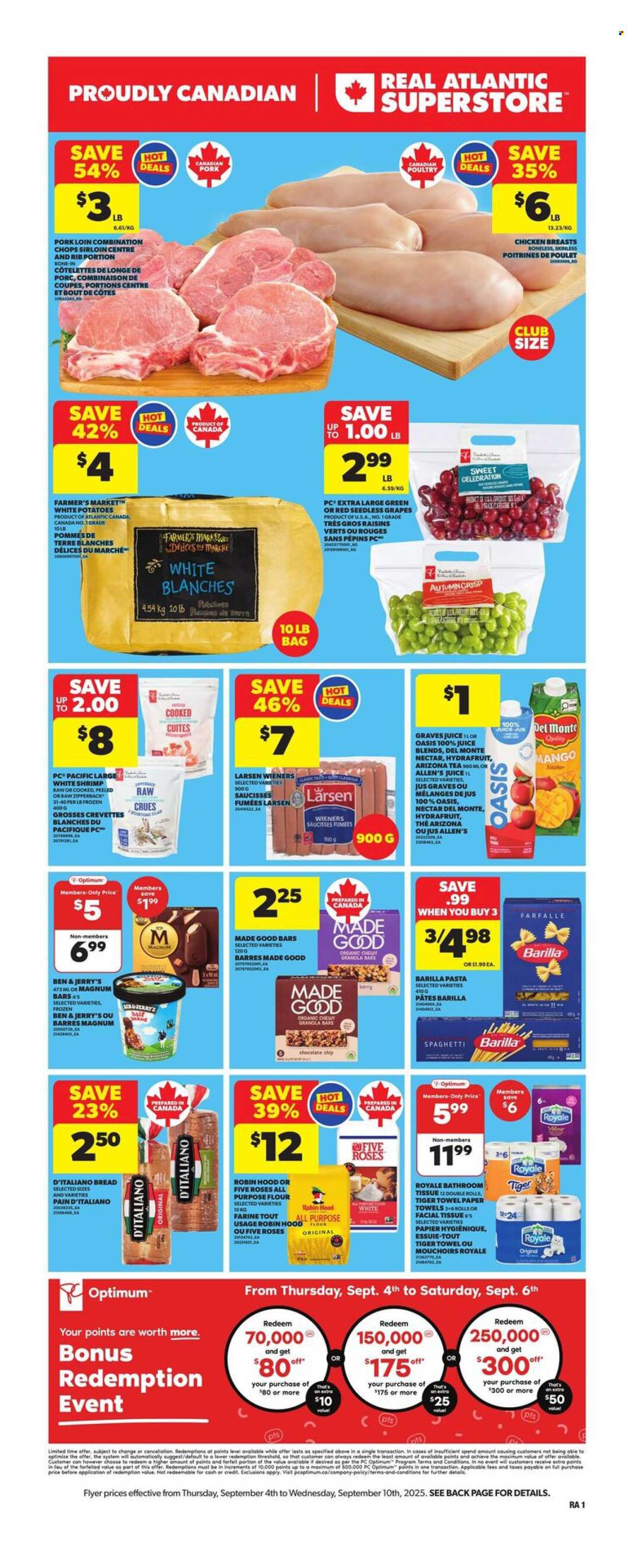 Atlantic Superstore flyer - September 04, 2025 - September 10, 2025. Page 1