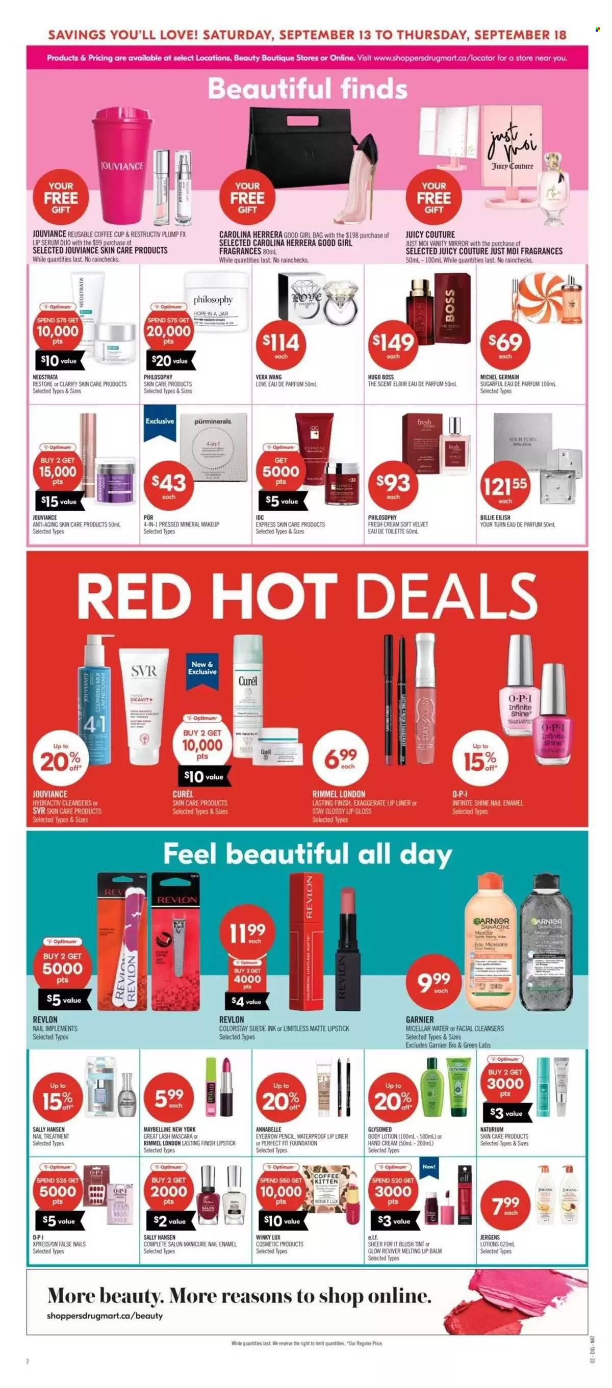 Shoppers Drug Mart flyer - September 13, 2025 - September 18, 2025. Page 8