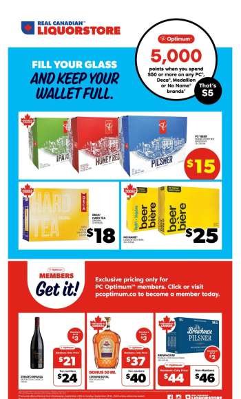 Real Canadian Liquorstore Flyer - September 24, 2025 - September 28, 2025.