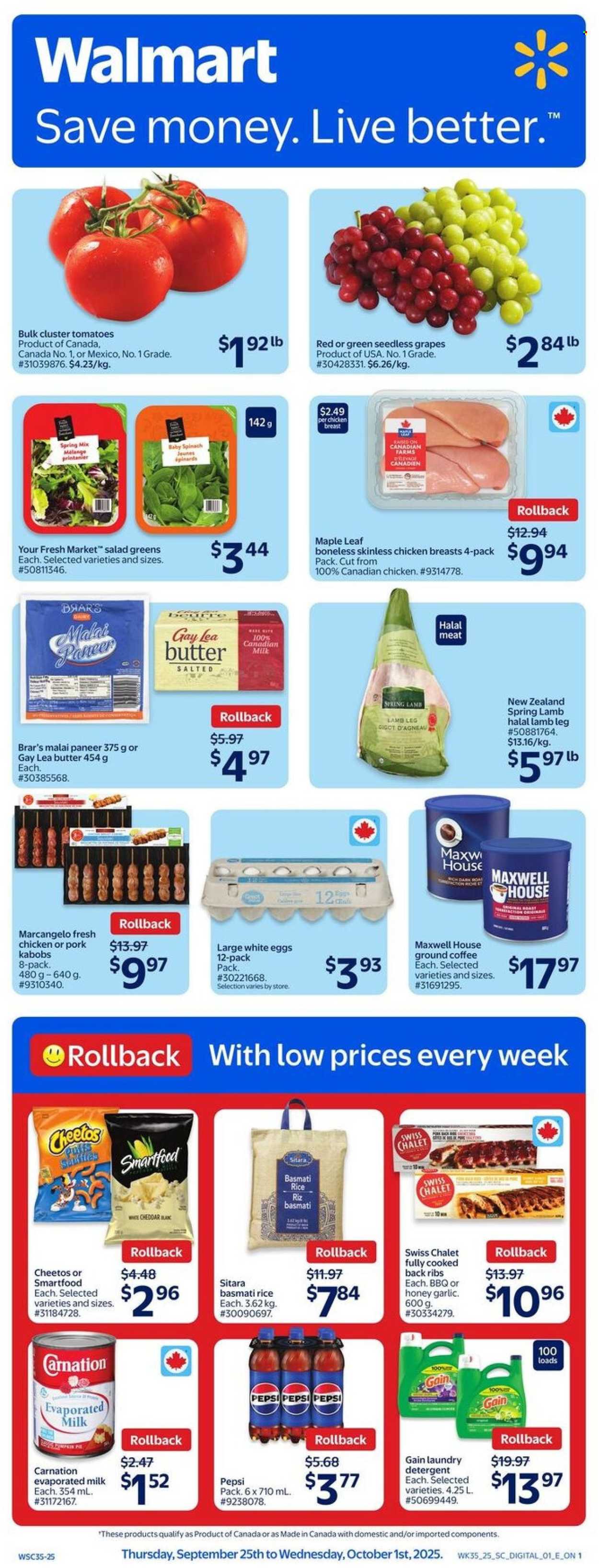 Walmart flyer - September 25, 2025 - October 01, 2025. Page 1
