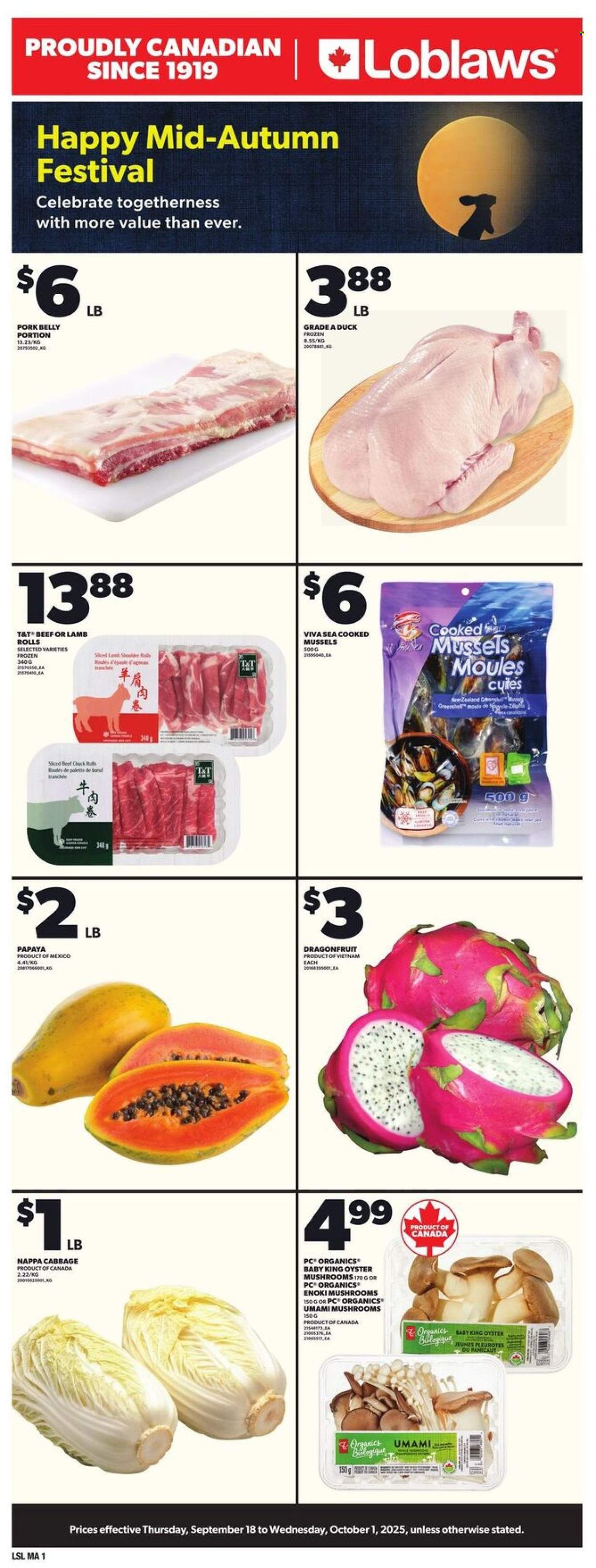 Loblaws flyer - September 18, 2025 - October 01, 2025. Page 1