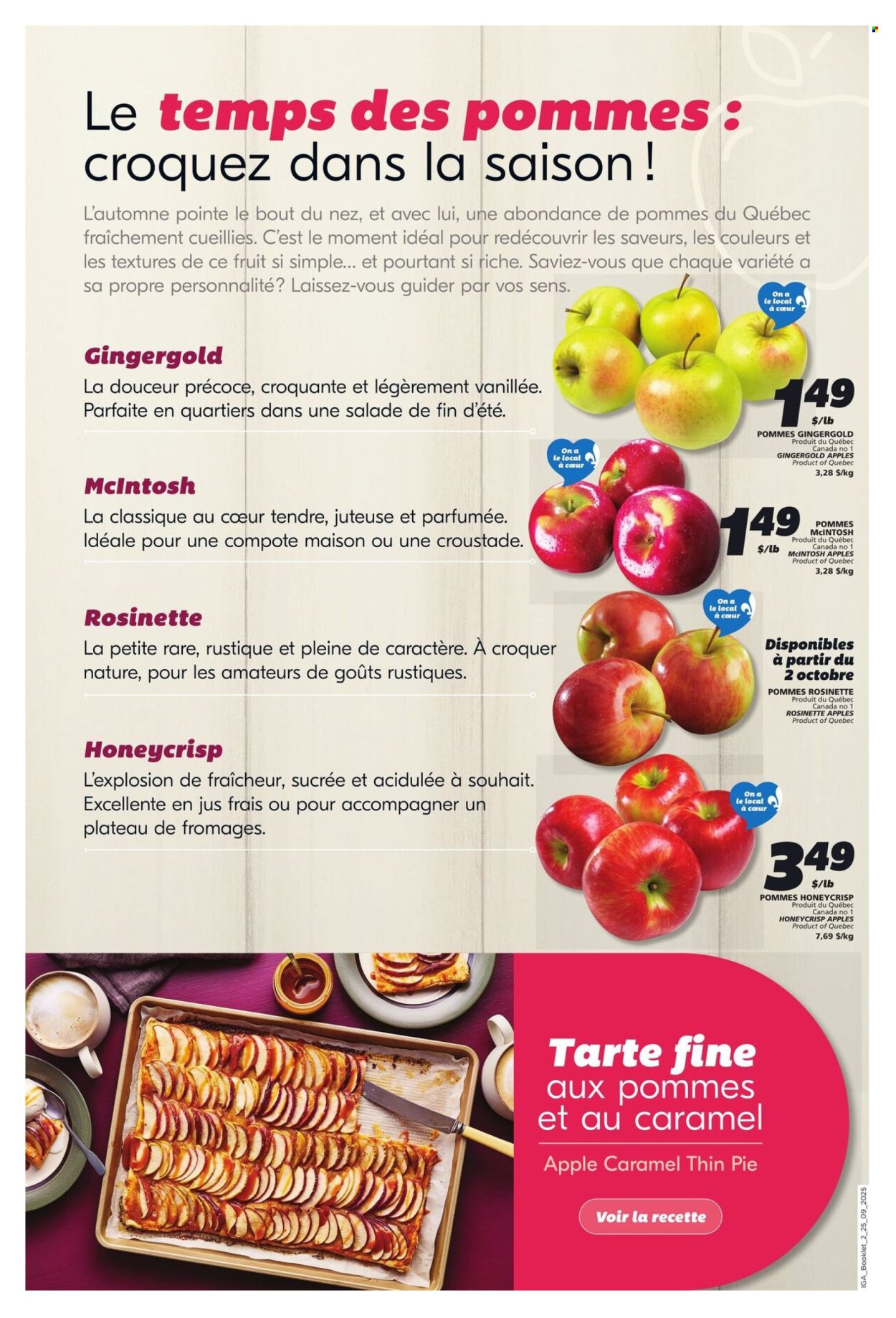IGA flyer - September 25, 2025 - October 01, 2025. Page 2