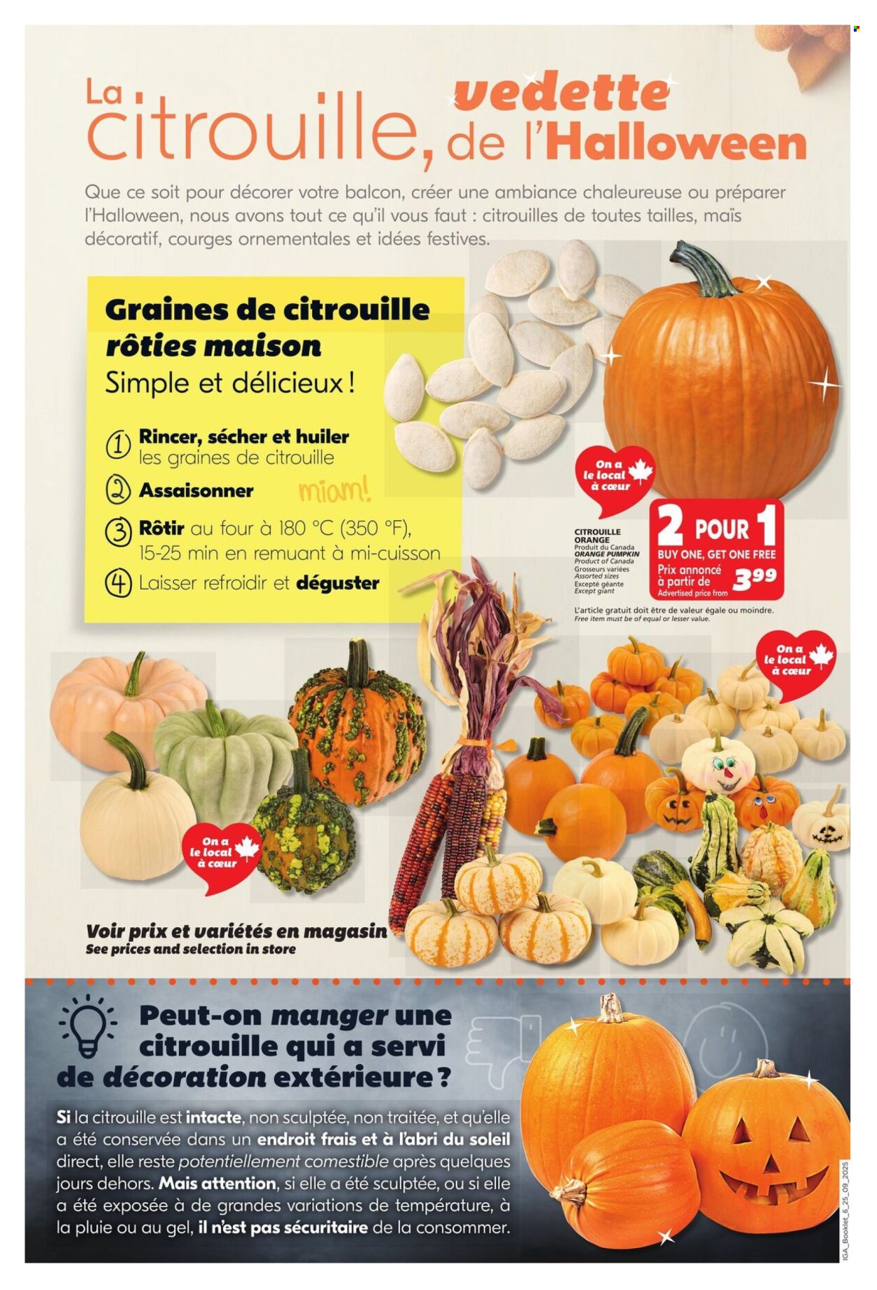 IGA flyer - September 25, 2025 - October 01, 2025. Page 6