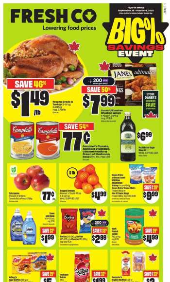 FreshCo. Flyer - September 25, 2025 - October 01, 2025.