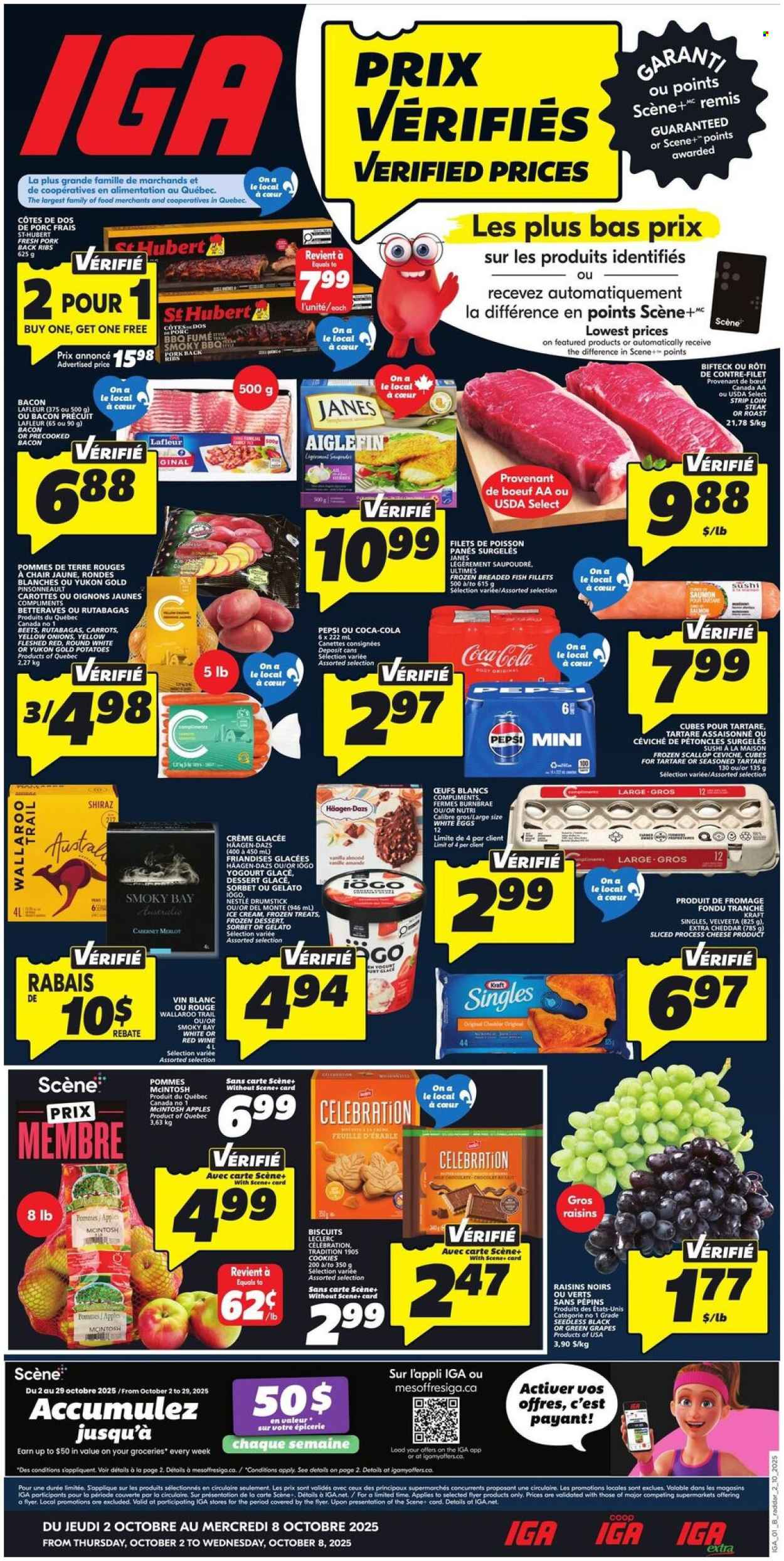 IGA flyer - October 02, 2025 - October 08, 2025. Page 1