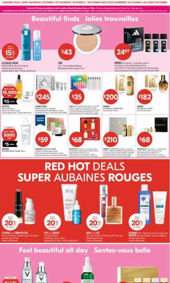 Circulaire Shoppers Drug Mart - 04 Octobre 2025 - 09 Octobre 2025.