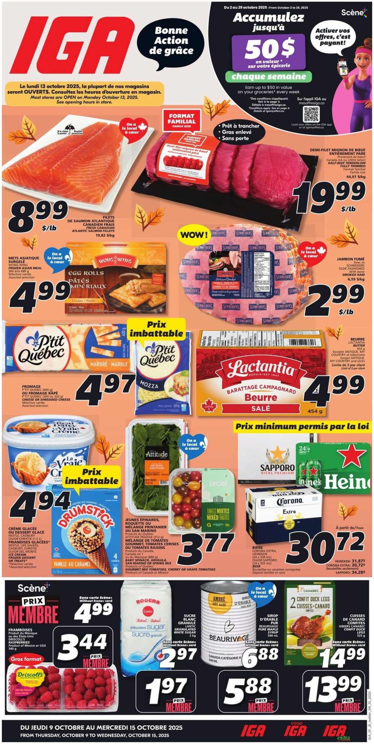 IGA flyer - October 09, 2025 - October 15, 2025. Page 1