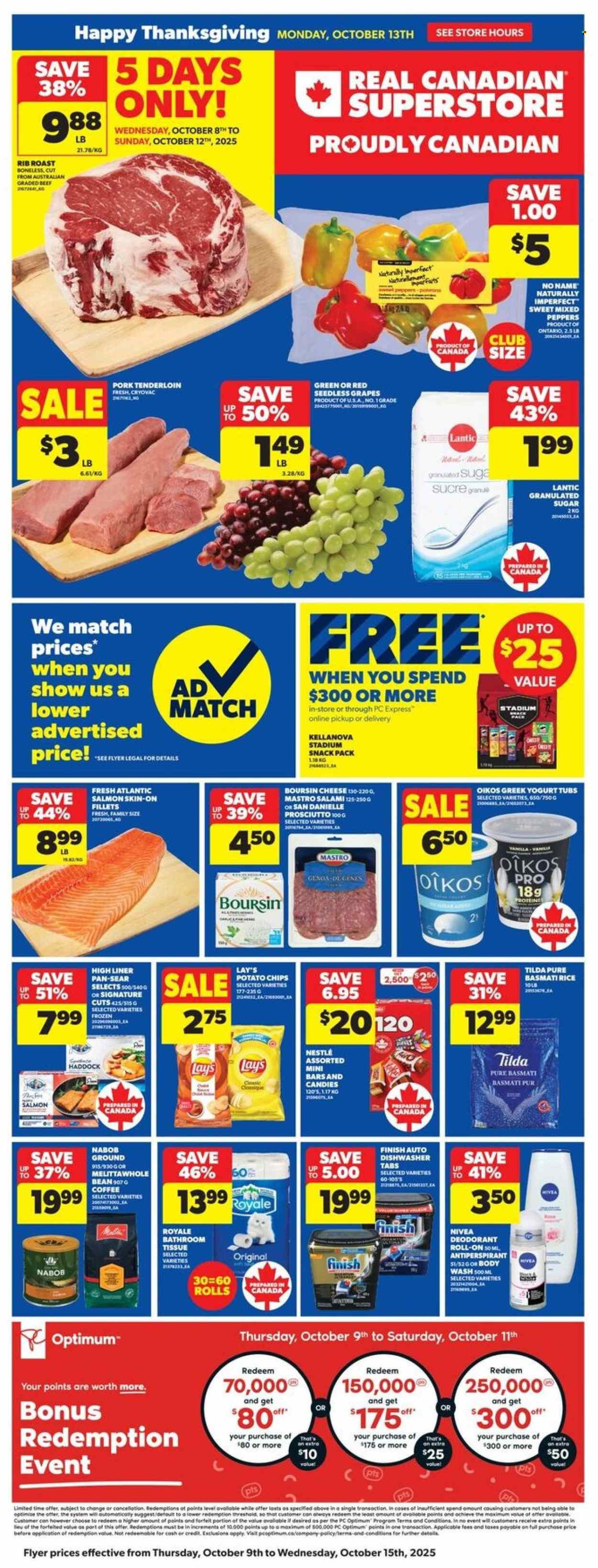 Real Canadian Superstore flyer - October 09, 2025 - October 15, 2025. Page 1