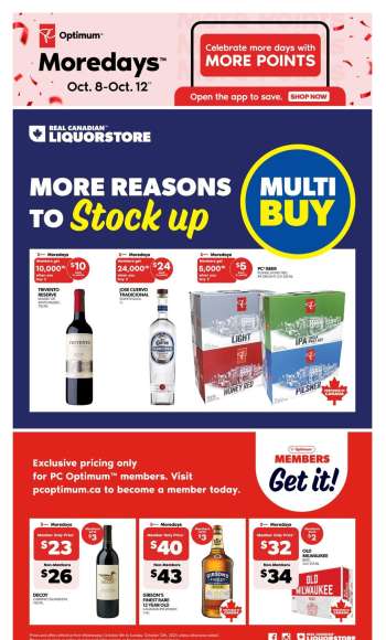 Circulaire Real Canadian Liquorstore - 08 Octobre 2025 - 12 Octobre 2025.
