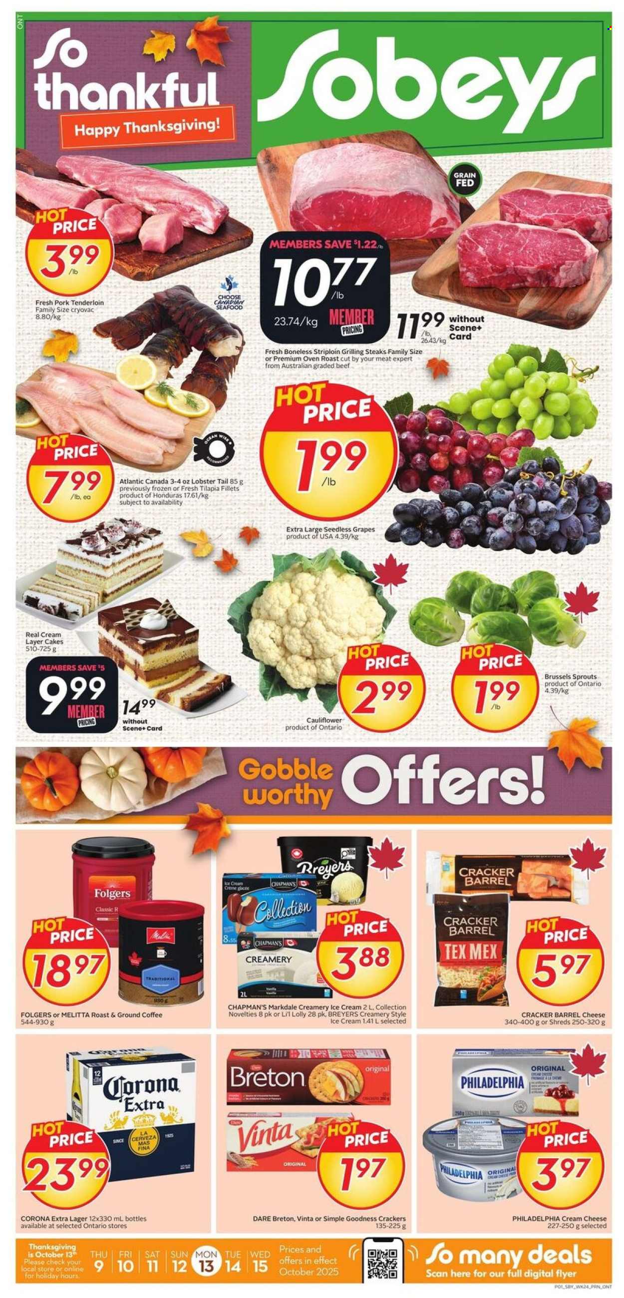 Sobeys flyer - October 09, 2025 - October 15, 2025. Page 1