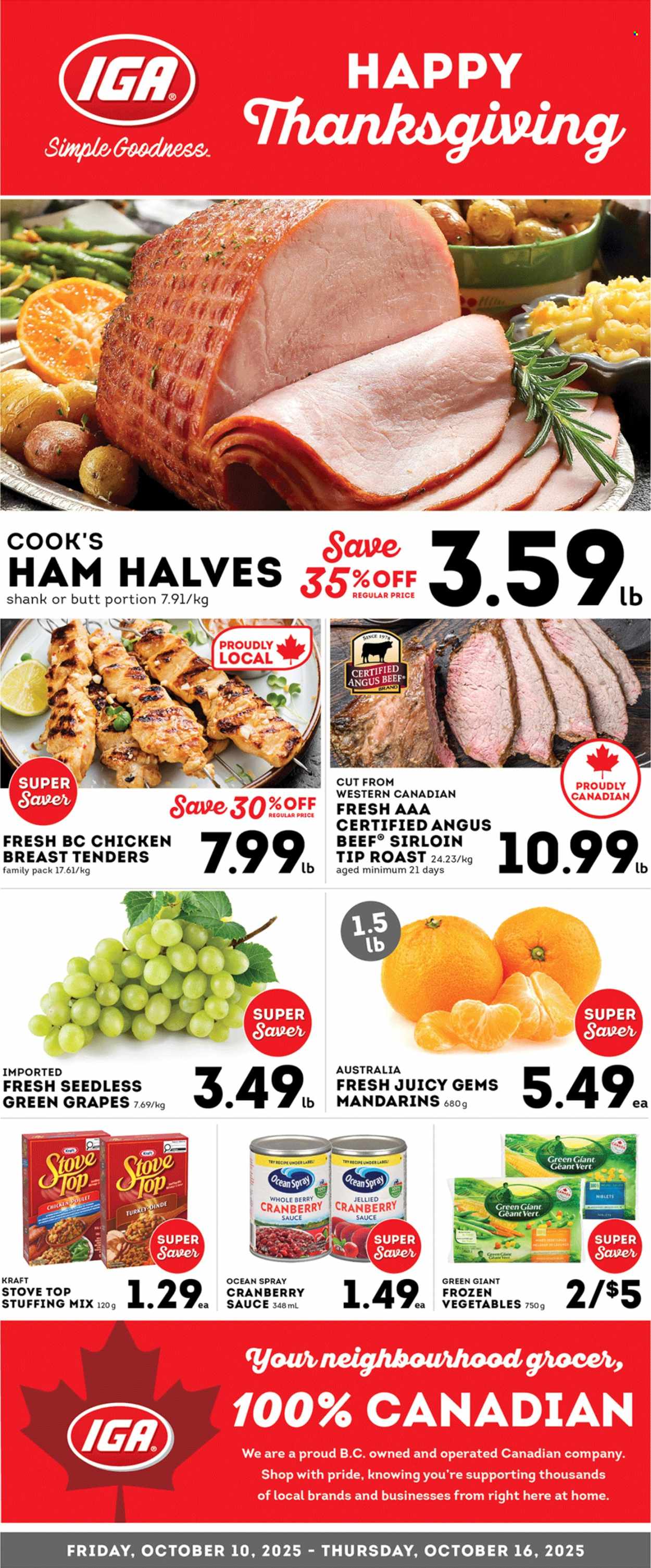 IGA Simple Goodness flyer - October 10, 2025 - October 16, 2025. Page 1