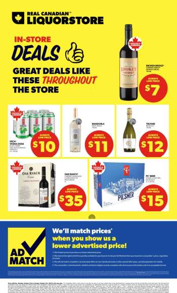 Circulaire Real Canadian Liquorstore - 13 Octobre 2025 - 18 Octobre 2025.