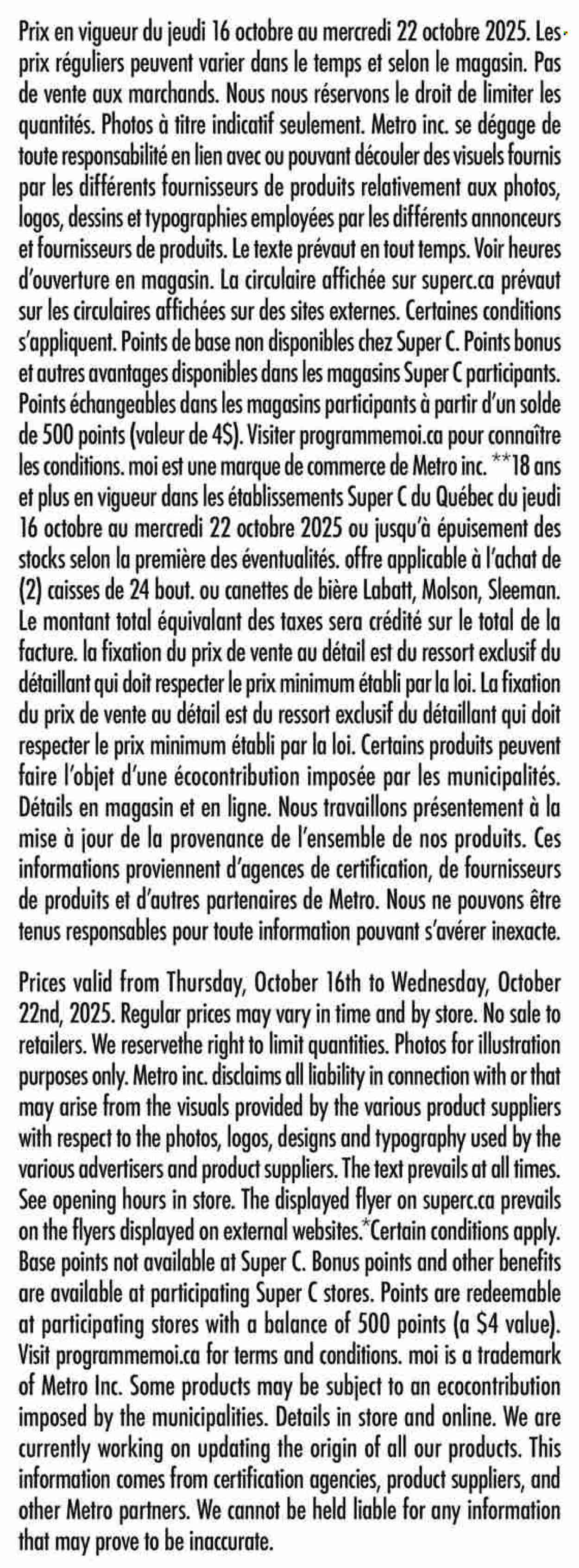 Super C flyer - October 16, 2025 - October 22, 2025. Page 17
