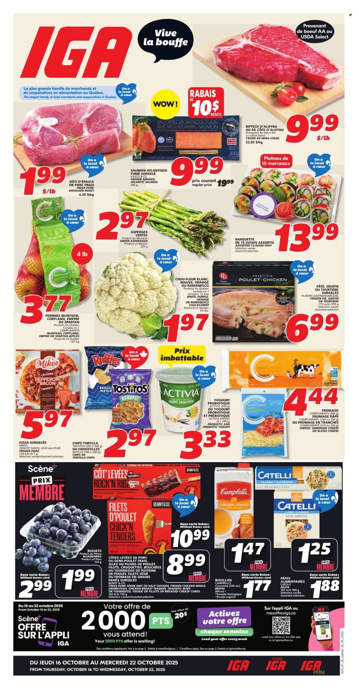 IGA flyer - October 16, 2025 - October 22, 2025. Page 1