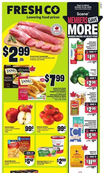 FreshCo. Flyer - October 16, 2025 - October 22, 2025.