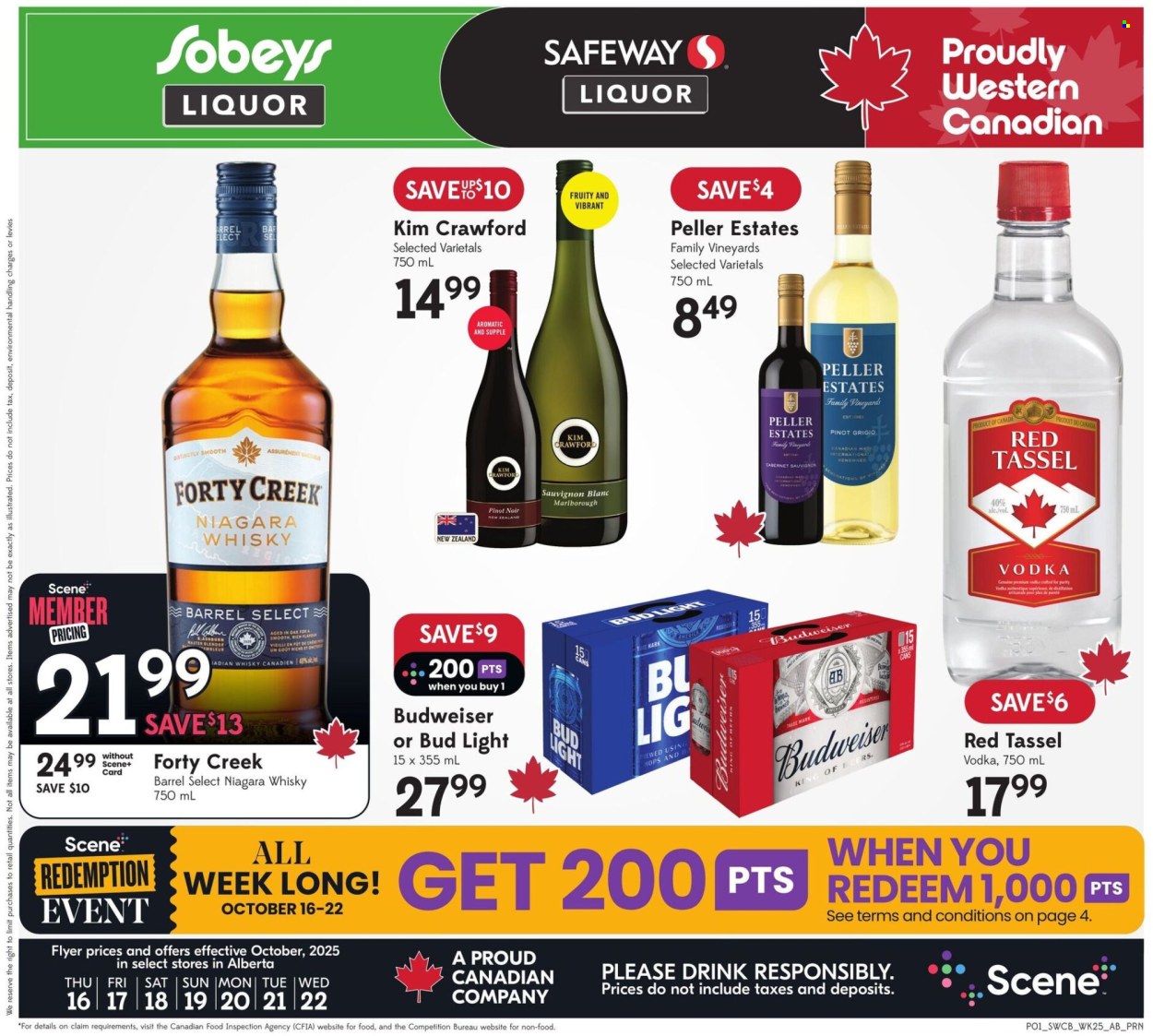 Sobeys Liquor flyer - October 16, 2025 - October 22, 2025. Page 1