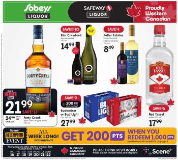 Circulaire Sobeys Liquor - 16 Octobre 2025 - 22 Octobre 2025.