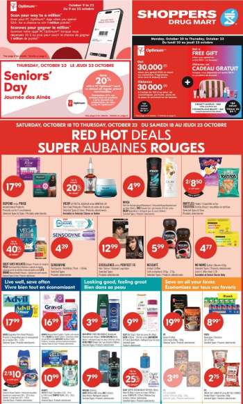 Circulaire Shoppers Drug Mart - 18 Octobre 2025 - 23 Octobre 2025.