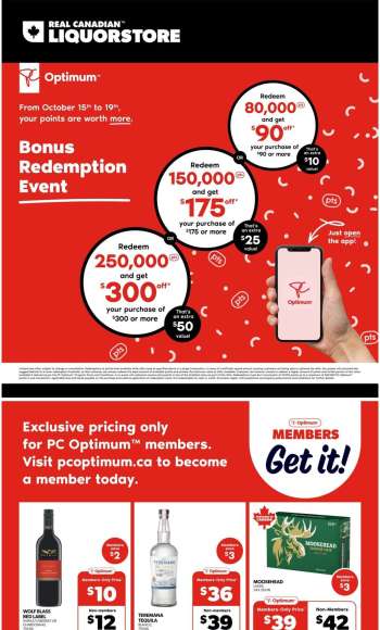 Circulaire Real Canadian Liquorstore - 15 Octobre 2025 - 19 Octobre 2025.