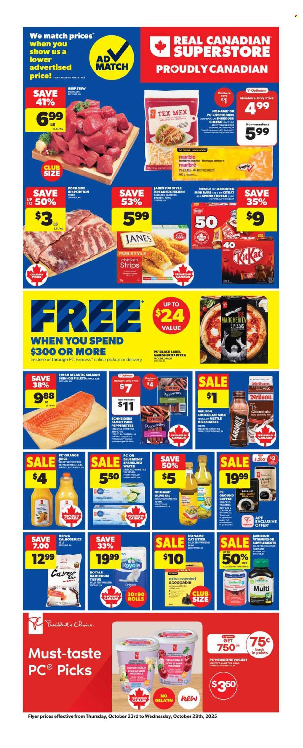 Real Canadian Superstore flyer - October 23, 2025 - October 29, 2025. Page 1