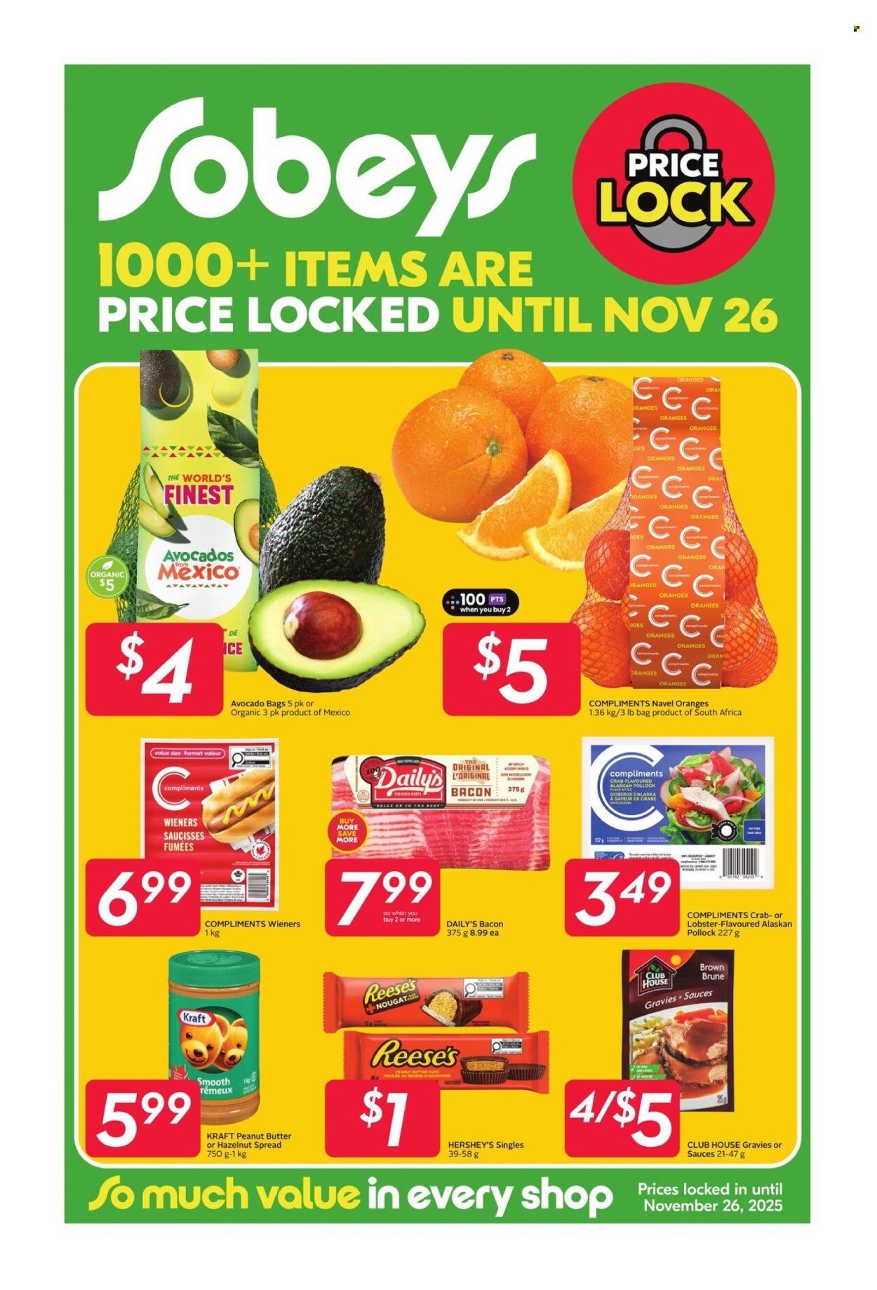 Sobeys flyer - October 23, 2025 - November 26, 2025. Page 1