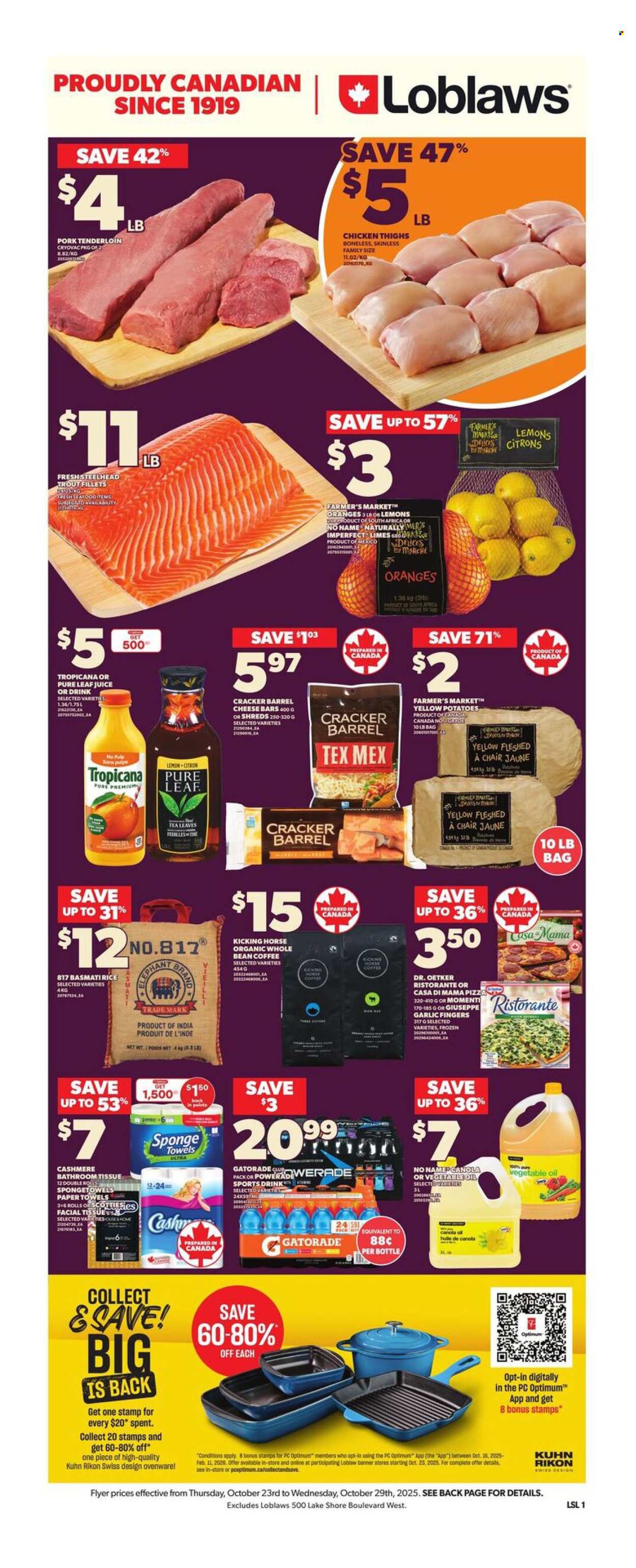 Loblaws flyer - October 23, 2025 - October 29, 2025. Page 1