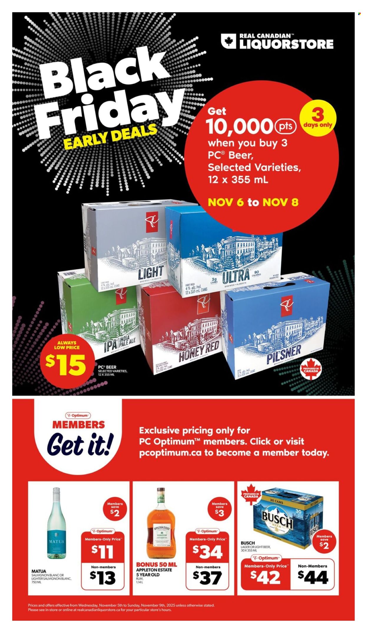 Real Canadian Liquorstore flyer - November 05, 2025 - November 09, 2025. Page 1