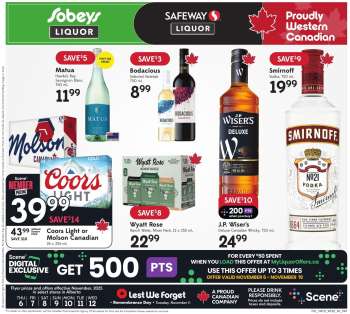 Circulaire Sobeys Liquor - 06 Novembre 2025 - 12 Novembre 2025.