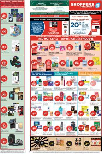 Circulaire Shoppers Drug Mart - 08 Novembre 2025 - 13 Novembre 2025.