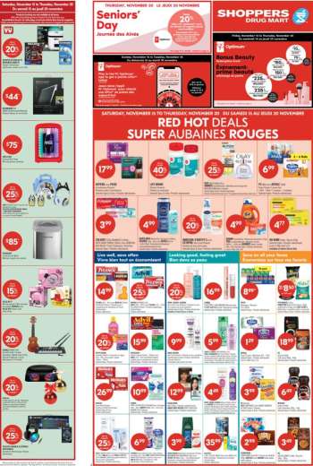 Circulaire Shoppers Drug Mart - 15 Novembre 2025 - 20 Novembre 2025.