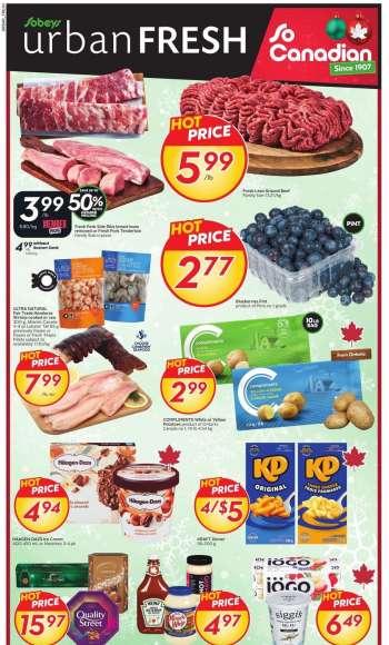Circulaire Sobeys Urban Fresh - 20 Novembre 2025 - 26 Novembre 2025.