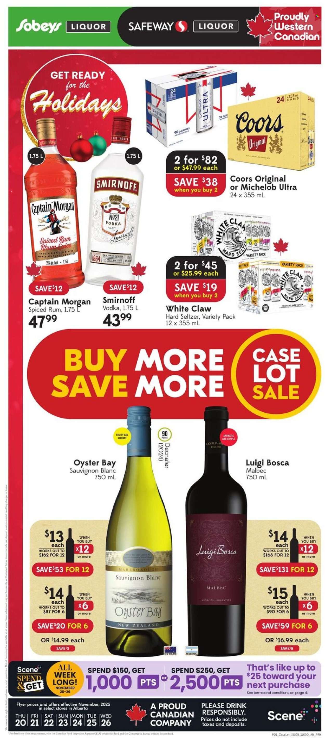 Sobeys Liquor flyer - November 20, 2025 - November 26, 2025. Page 1