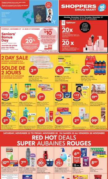 Circulaire Shoppers Drug Mart - 22 Novembre 2025 - 28 Novembre 2025.