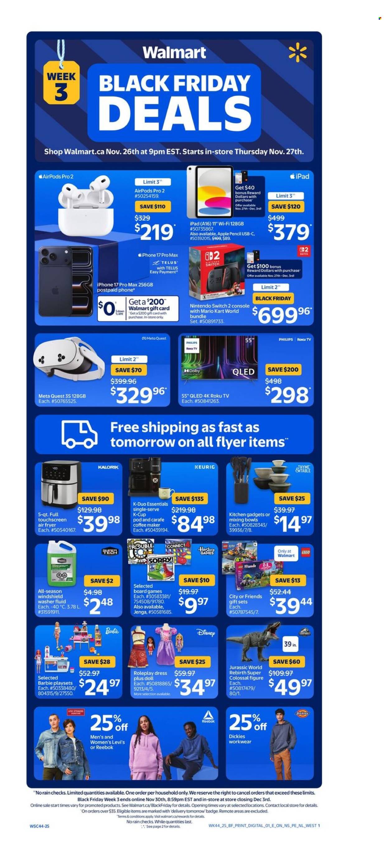 Walmart flyer - November 26, 2025 - December 03, 2025. Page 1