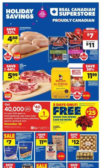 Circulaire Real Canadian Superstore - 27 Novembre 2025 - 03 Décembre 2025.