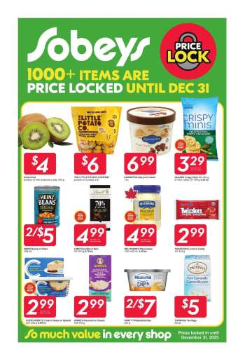 Circulaire Sobeys - 27 Novembre 2025 - 31 Décembre 2025.