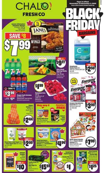 Chalo! FreshCo. Flyer - November 27, 2025 - December 03, 2025.
